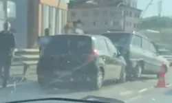 Şehit Mehmet Bozkuş Üst Geçidinde Kaza