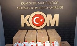 Akhisar'da 440 litre etil alkol ele geçirildi