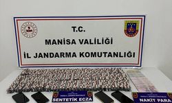 Manisa'da 3 bin 270 sentetik ecza hap ele geçirildi