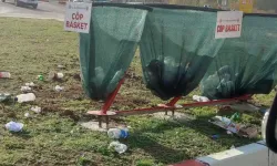 Sürücüler "Çöp Basket'i" Iskaladı Etraf Çöple Doldu!
