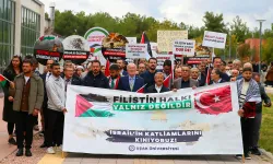 Uşak'ta "Gazze için umut, insanlık için kardeşlik" Yürüyüşü