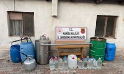 Salihli'de 112 litre sahte içki ele geçirildi