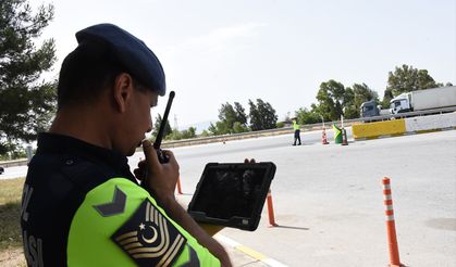 Aydın'da hava destekli trafik denetimi yapıldı