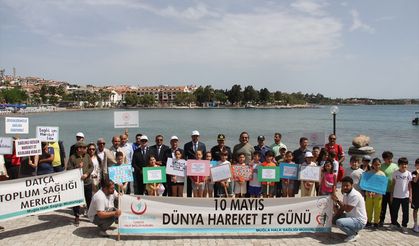Datça'da "Sağlık için Hareket Et Günü" kapsamında yürüyüş etkinliği düzenlendi