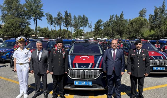 Aydın jandarmasının araç filosu güçlendi