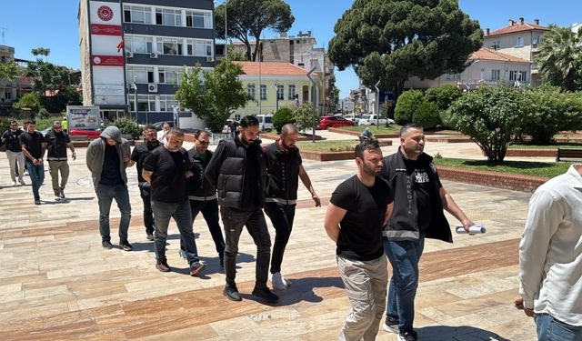 Aydın'da uyuşturucu operasyonunda yakalanan 18 şüpheliden 15'i tutuklandı