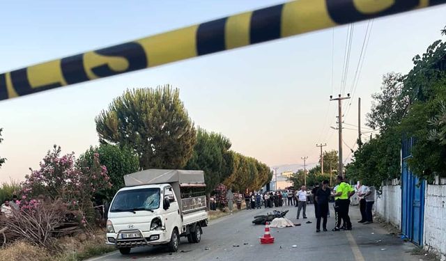 Aydın'da kamyonetle motosikletin çarpışması sonucu 1 kişi hayatını kaybetti