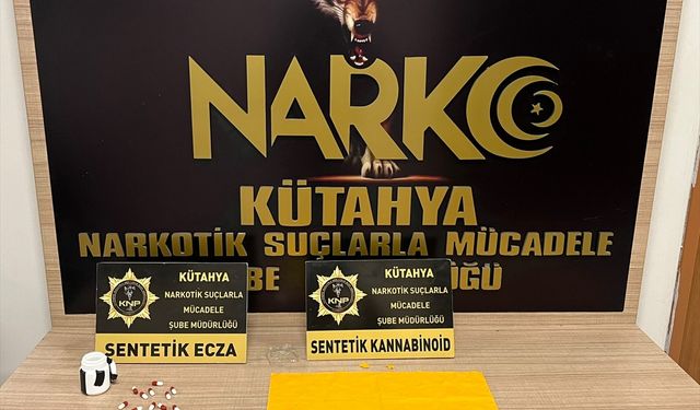 Kütahya'da uyuşturucu operasyonunda yakalanan 2 zanlı tutuklandı