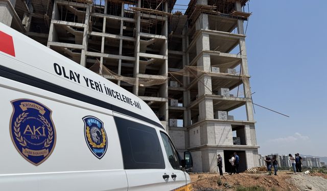 Aydın'da 8. kattan düşen işçi yaralandı