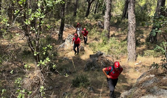 Fethiye'de ormanlık alanda kaybolan turist bulundu