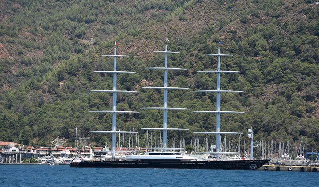 "Maltese Falcon" isimli lüks yat Marmaris'te