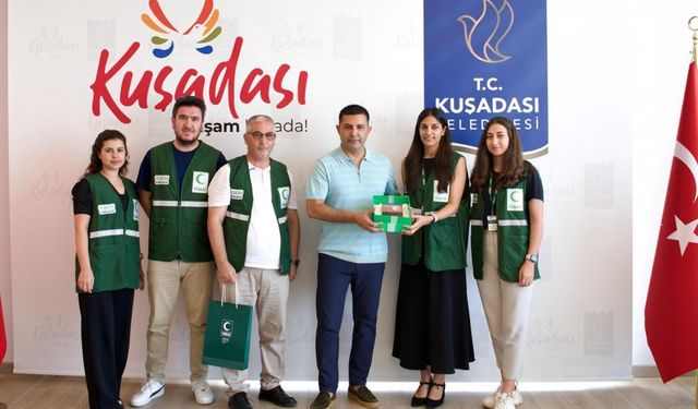 Yeşilay Aydın Şube Başkanı Gündüz'den Kuşadası Belediyesine ziyaret