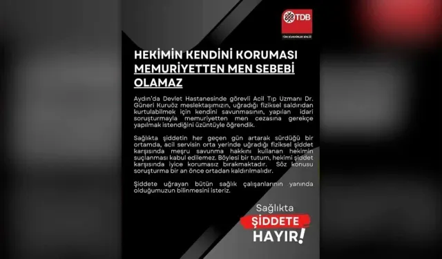 Uşak Diş Hekimleri Odası’ndan Sağlıkta Şiddet Tepkisi