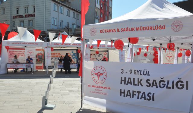 Kütahya'da Halk Sağlığı Haftası kapsamında bilgilendirme ve farkındalık programı düzenlendi