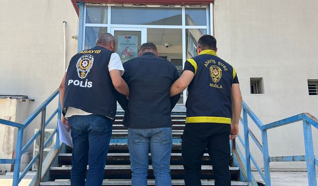 Muğla'da 10 yıl 5 ay hapis cezası bulunan hükümlü yakalandı