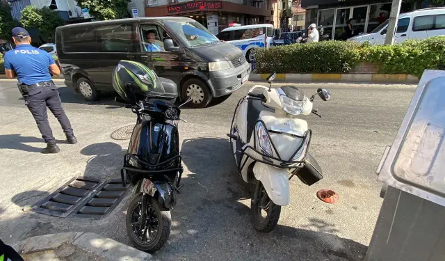 Nazilli'de iki motosikletin çarpıştığı kazada anne ve oğlu yaralandı
