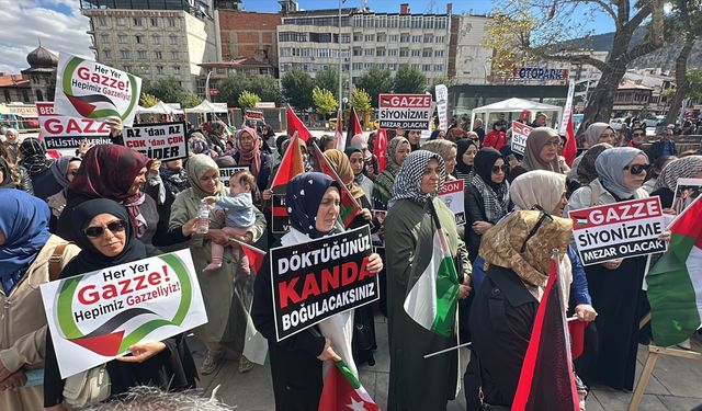 Afyonkarahisar'da Gazze'ye destek açıklaması