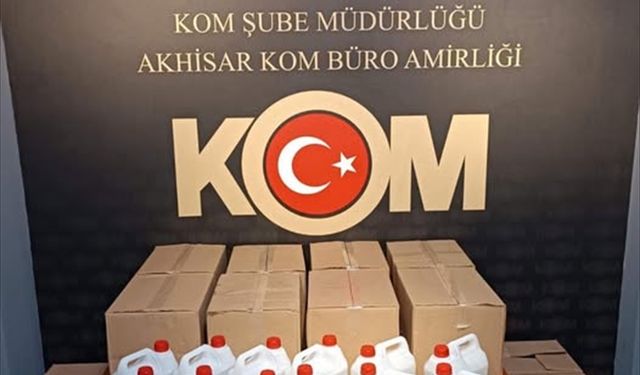Akhisar'da 440 litre etil alkol ele geçirildi