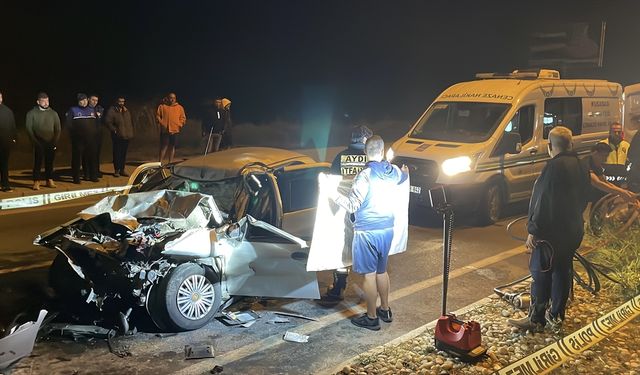 Aydın'da temizlik aracına çarpan otomobilin sürücüsü öldü