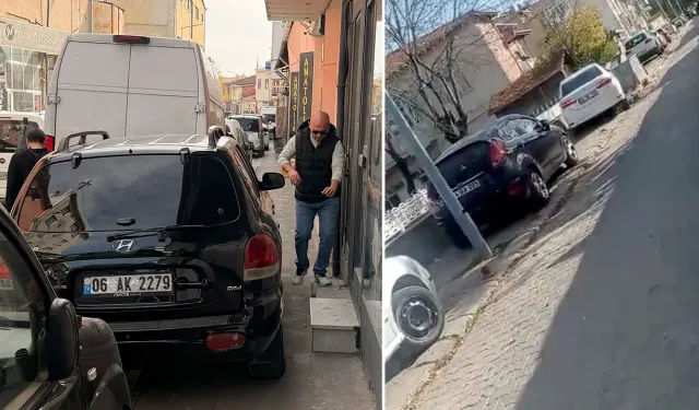 Uşak’ta Arabalar Kaldırımdan, Vatandaşlar Yoldan Gidiyor!