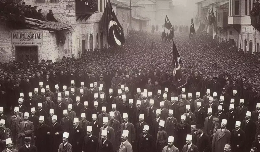 6 Kasım 1919 yılında Uşak'ta Yunan İşgalini Lanetleme Mitingi yapılmış