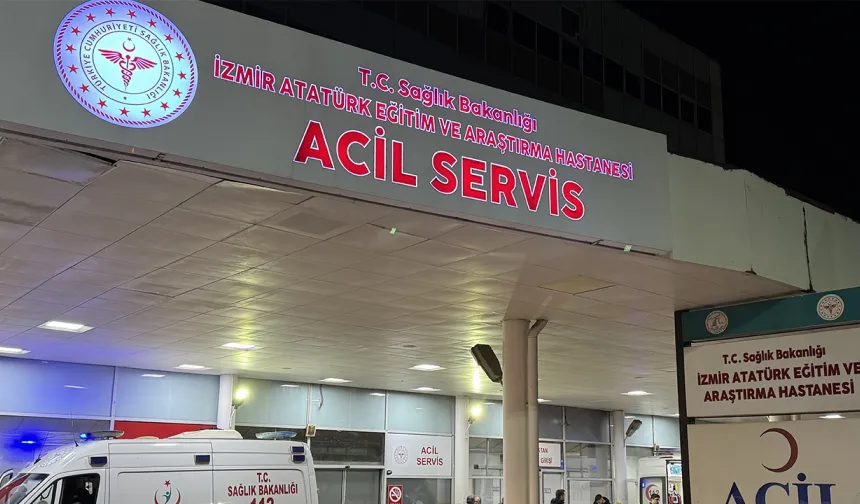 İzmir'de uçuruma yuvarlanan hafif ticari aracın sürücüsü yaralandı
