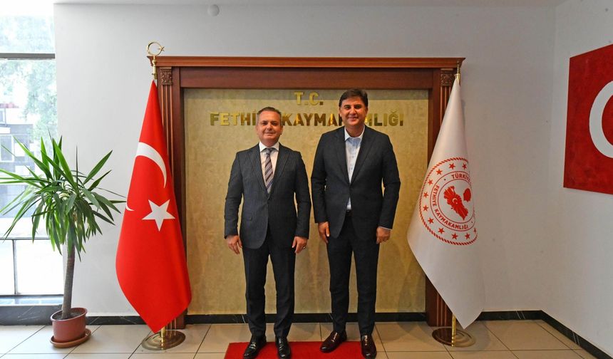 Fethiye Belediye Başkanı Karaca'dan Kaymakam Akkaya'ya ziyaret