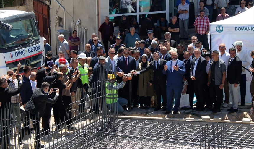 Kütahya'nın Domaniç ilçesinde Sultan Alaaddin Camisi'nin temeli atıldı