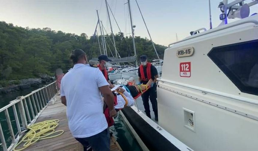 Muğla açıklarında 3 kişiye tıbbi tahliye