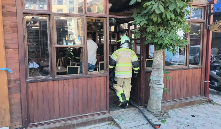 Kütahya'da kafede tüp patlaması sonucu 1 kişi yaralandı