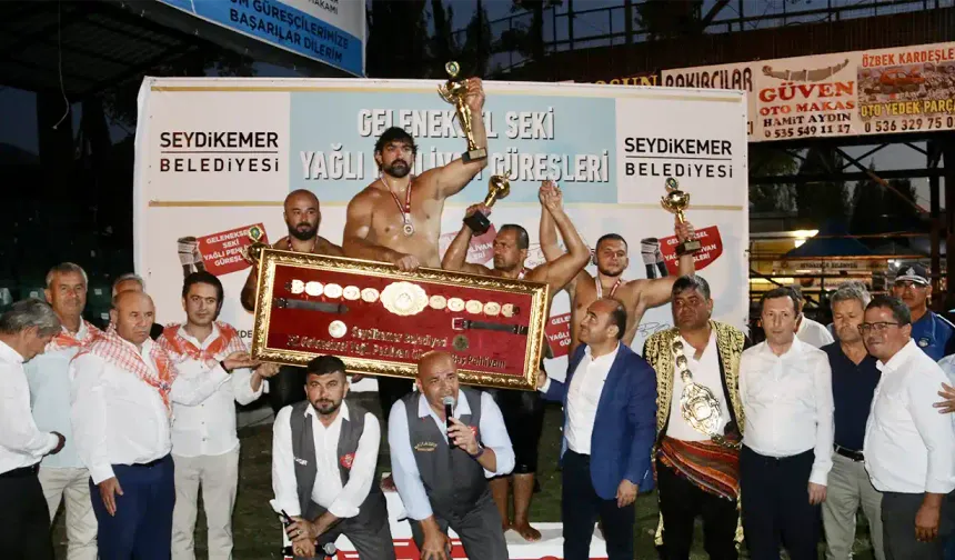 32. Geleneksel Yayla Seki Yağlı Güreşleri'nde başpehlivanlığı İsmail Koç kazandı