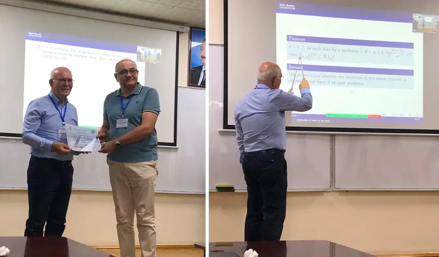 Rektör Savaş, Bakü’de Matematik Kongresi’ne Katıldı