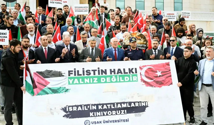 Uşak Üniversitesi’nde Gazze İçin Dualar Yükseldi