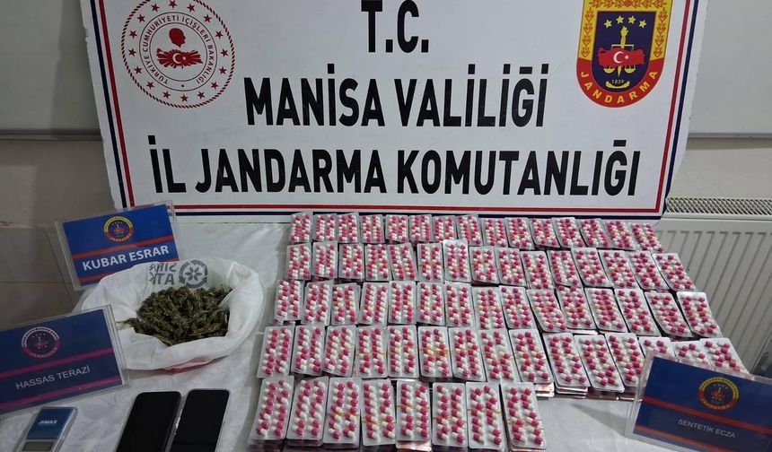 Manisa'da uyuşturucu operasyonunda yakalanan 2 şüpheli tutuklandı