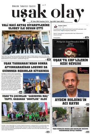 Uşak Olay Gazetesi 07 Ekim 2024 Pazartesi