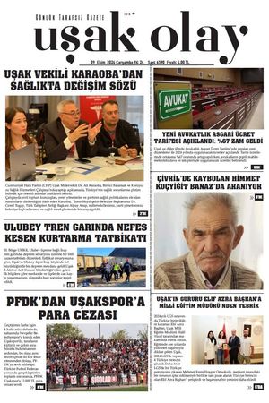 Uşak Olay Gazetesi 09 Ekim 2024 Çarşamba