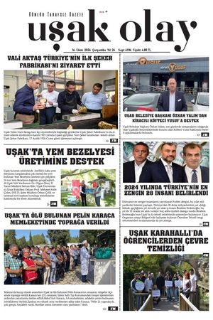 Uşak Olay Gazetesi 16 Ekim 2024 Çarşamba