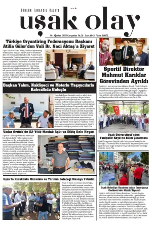 Uşak Olay Gazetesi 06 Ağustos 2025 Çarşamba