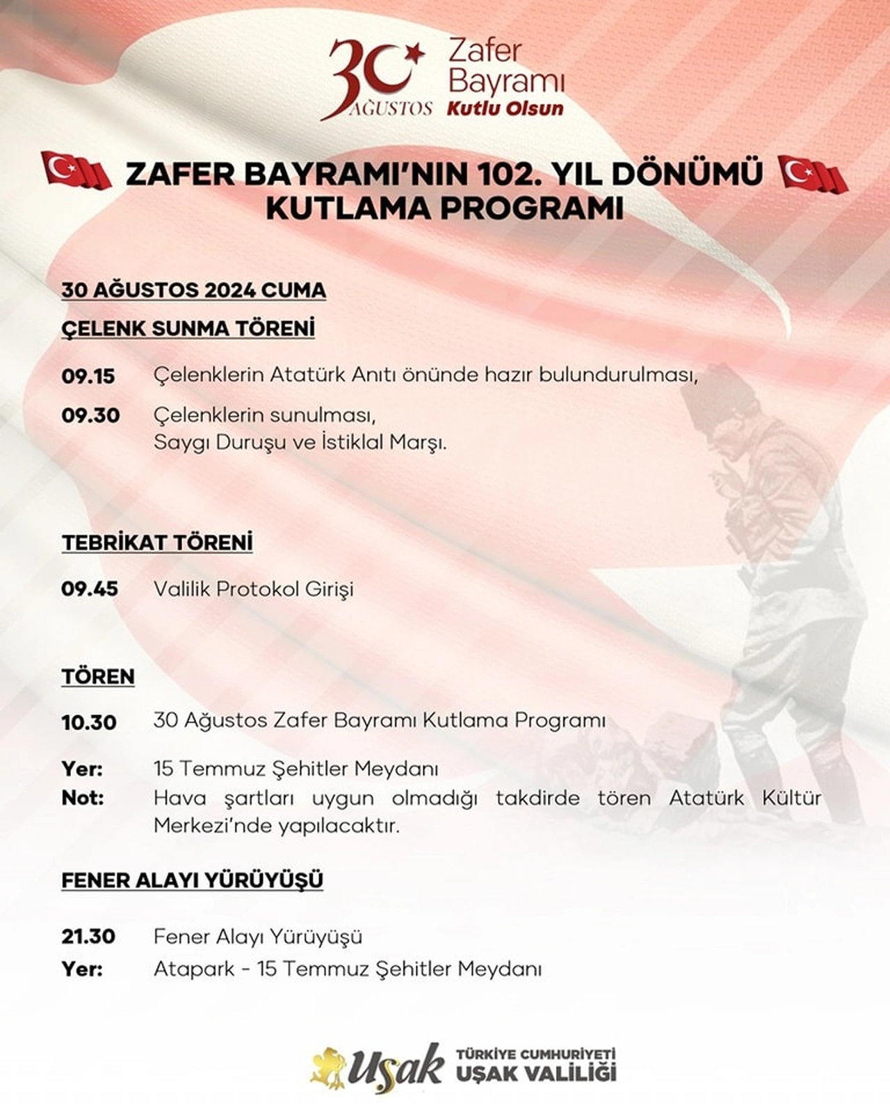 Zafer Bayrami̇ Etki̇nli̇k Programi̇