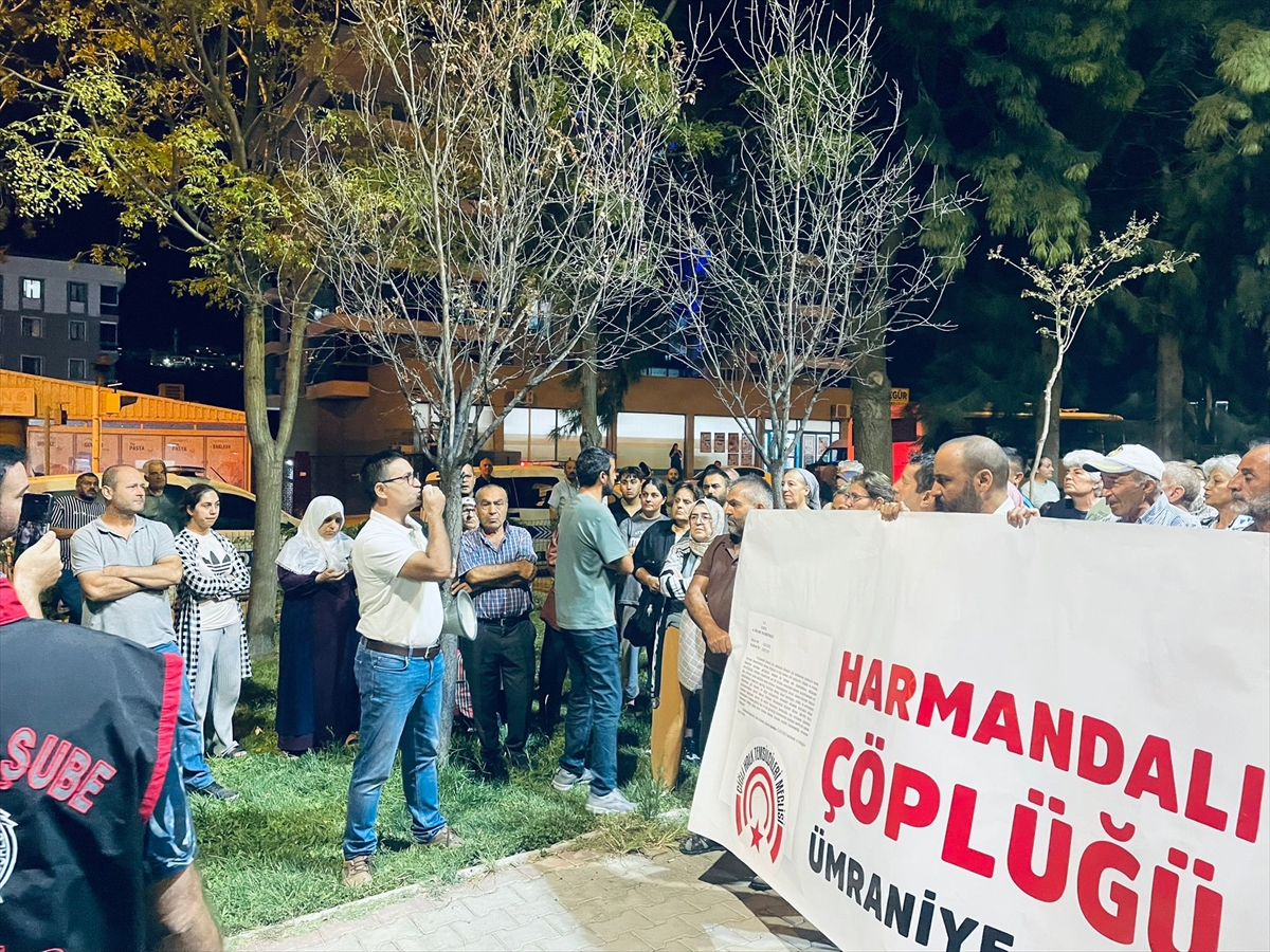 Izmirde Harmandali Kati Atik Duzenli Depolama Tesisinin Kapatilmamasi Protesto Edildi C89D1E7