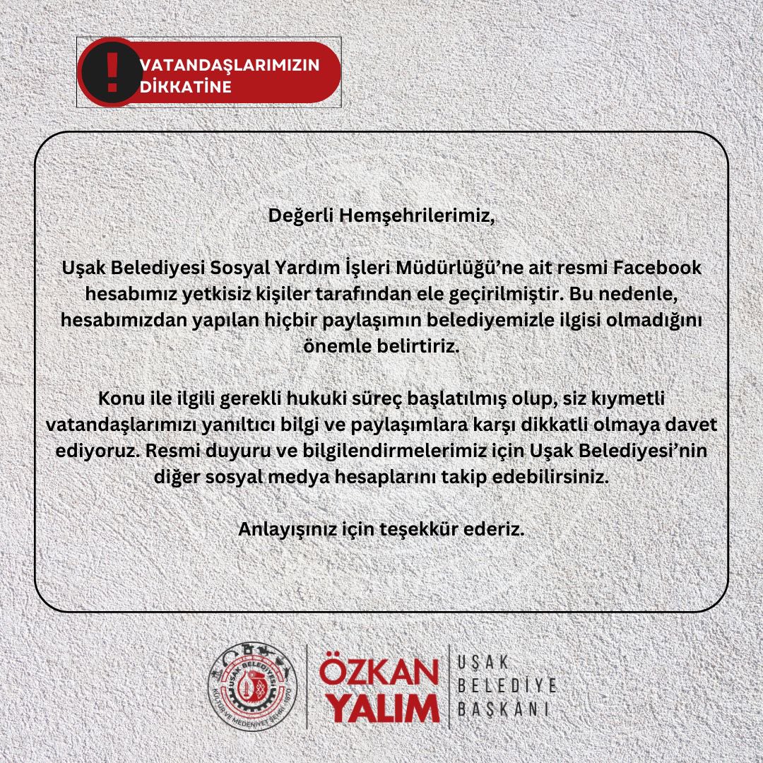 Belediye Uyarı