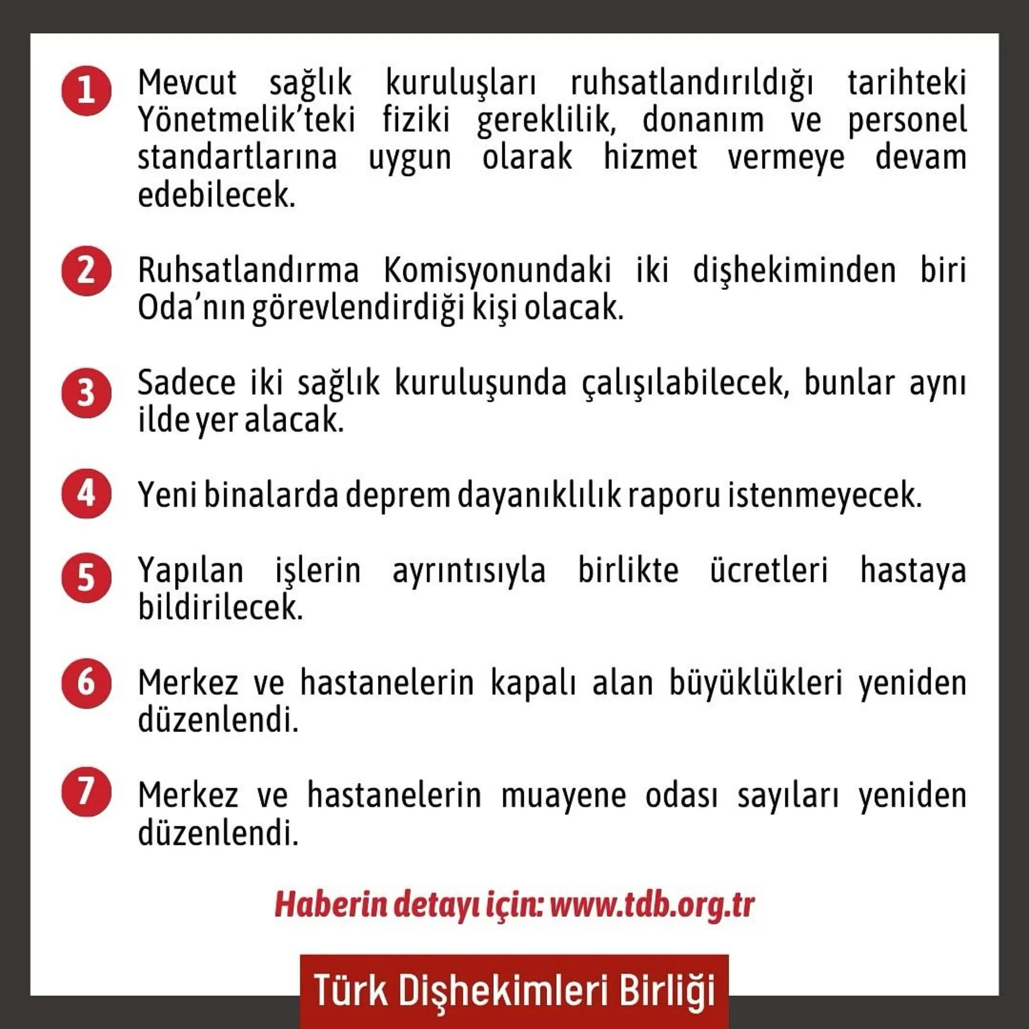 Diş Hekimi Şartlar