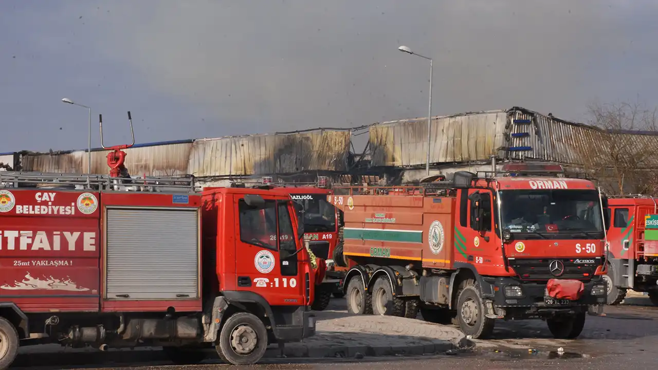 Afyon Fabrika Yangın Müdahale