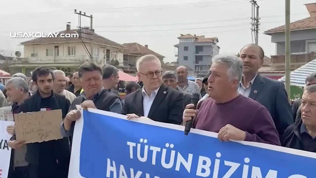 Eşme Tütün Protesto 1