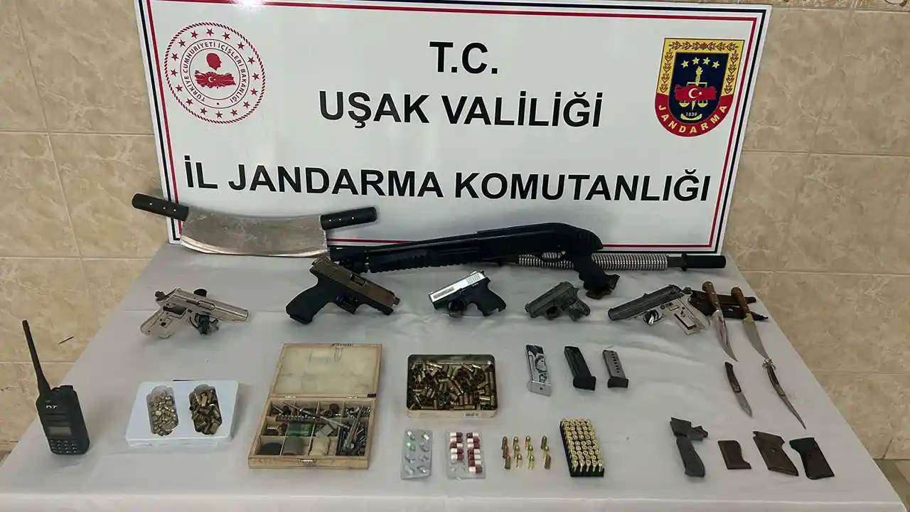 Usak Yasadısı Silah Tutuklama2