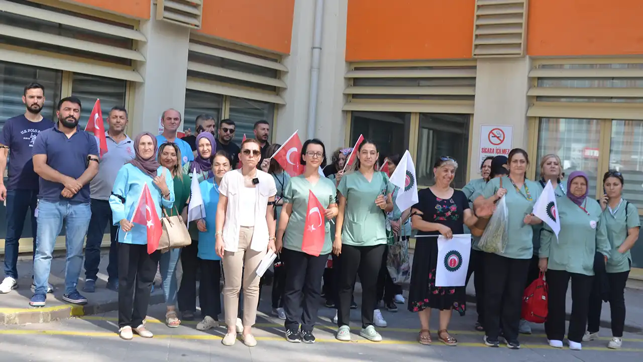 Sağlık Çalışanları Uşak Eylem3