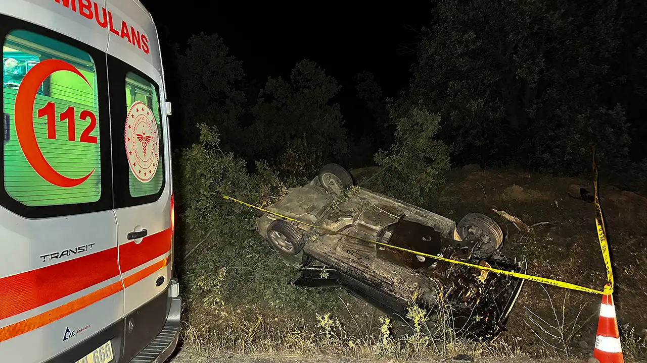 Uşak Banaz Şarampol Kaza Ölüm1