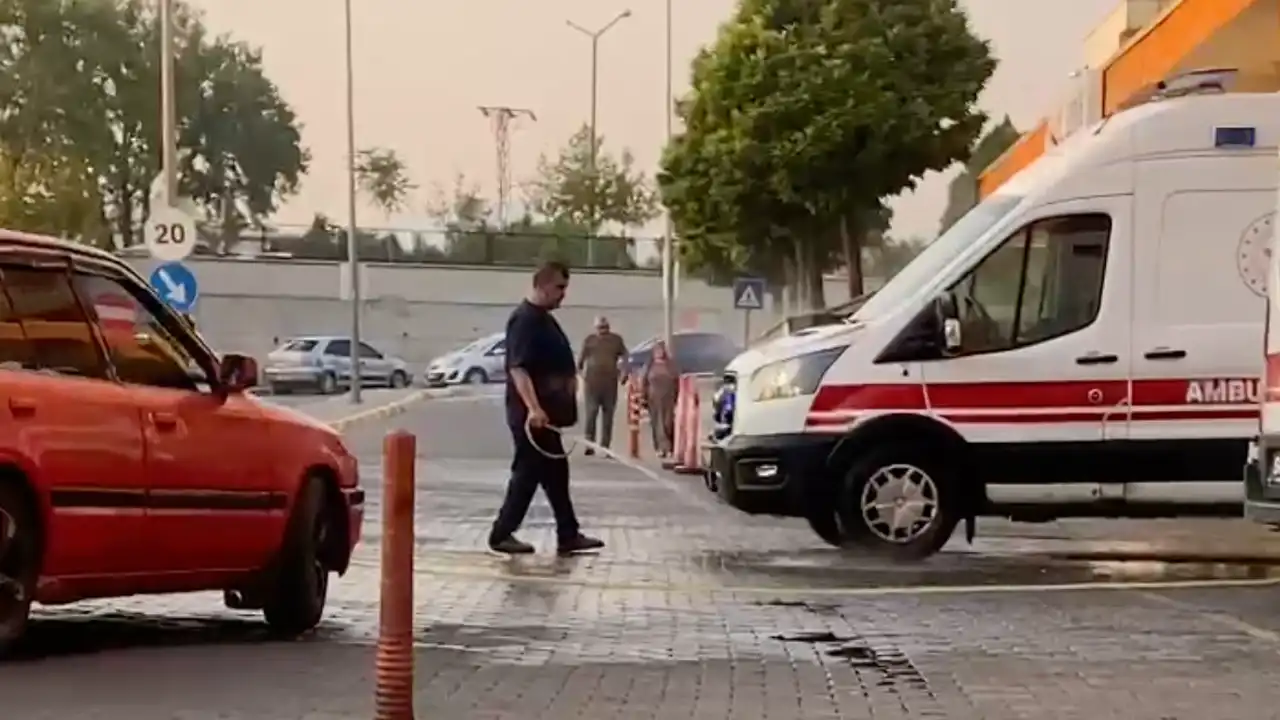 Uşak Hastene Su Israfı2