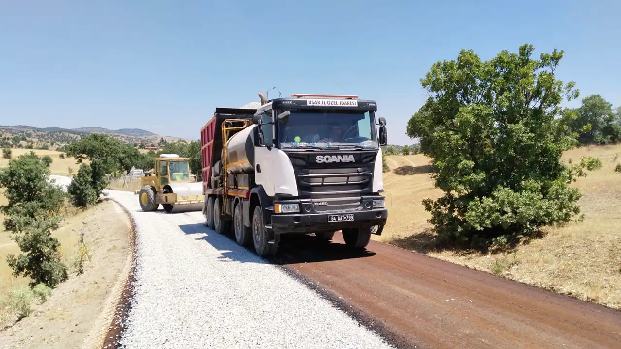 Uşak Kırsal Köy Yolu Asfalt4