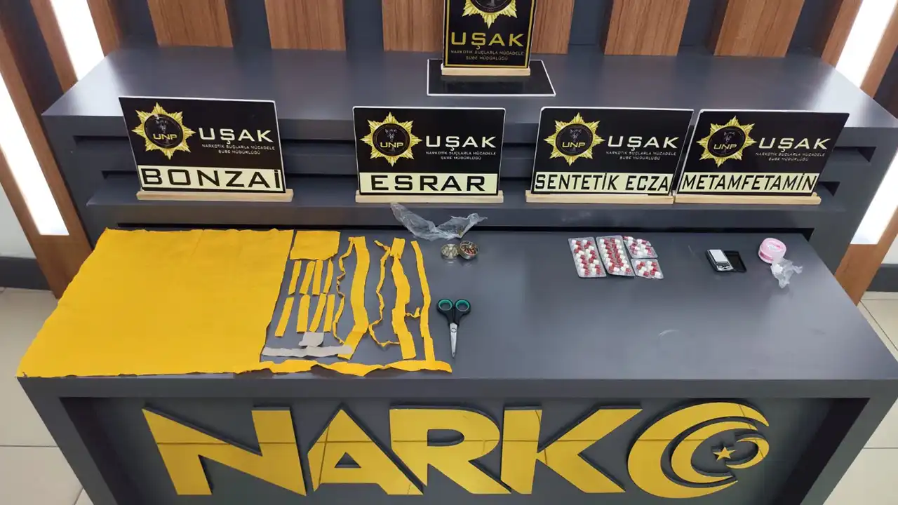 Uşak Narkoz Hap Maddesi Yakalama3